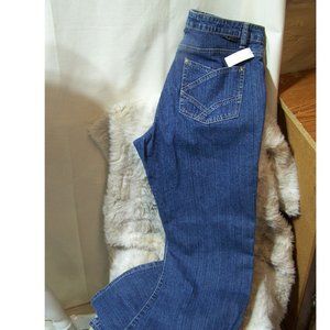 Euro Tummy Control Jeans Blue Size 10 Flare Shaper NWT